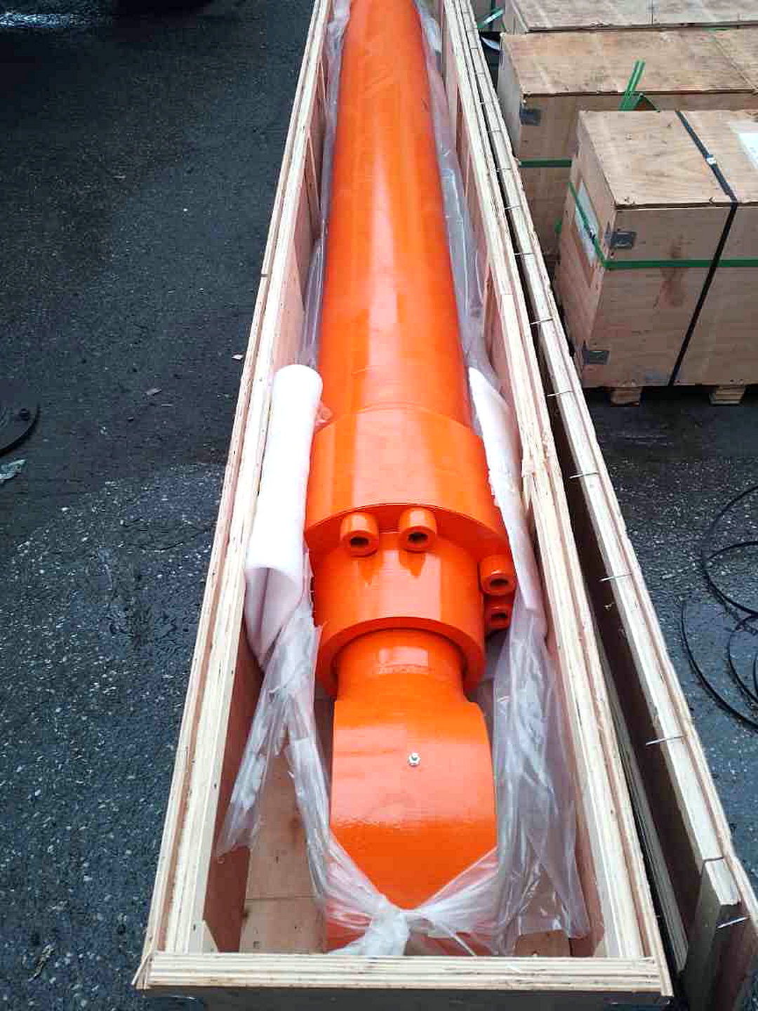 s387182 Гидроцилиндр рукояти S387182 ZX870-5G без трубок Shimitsu — изображение 1