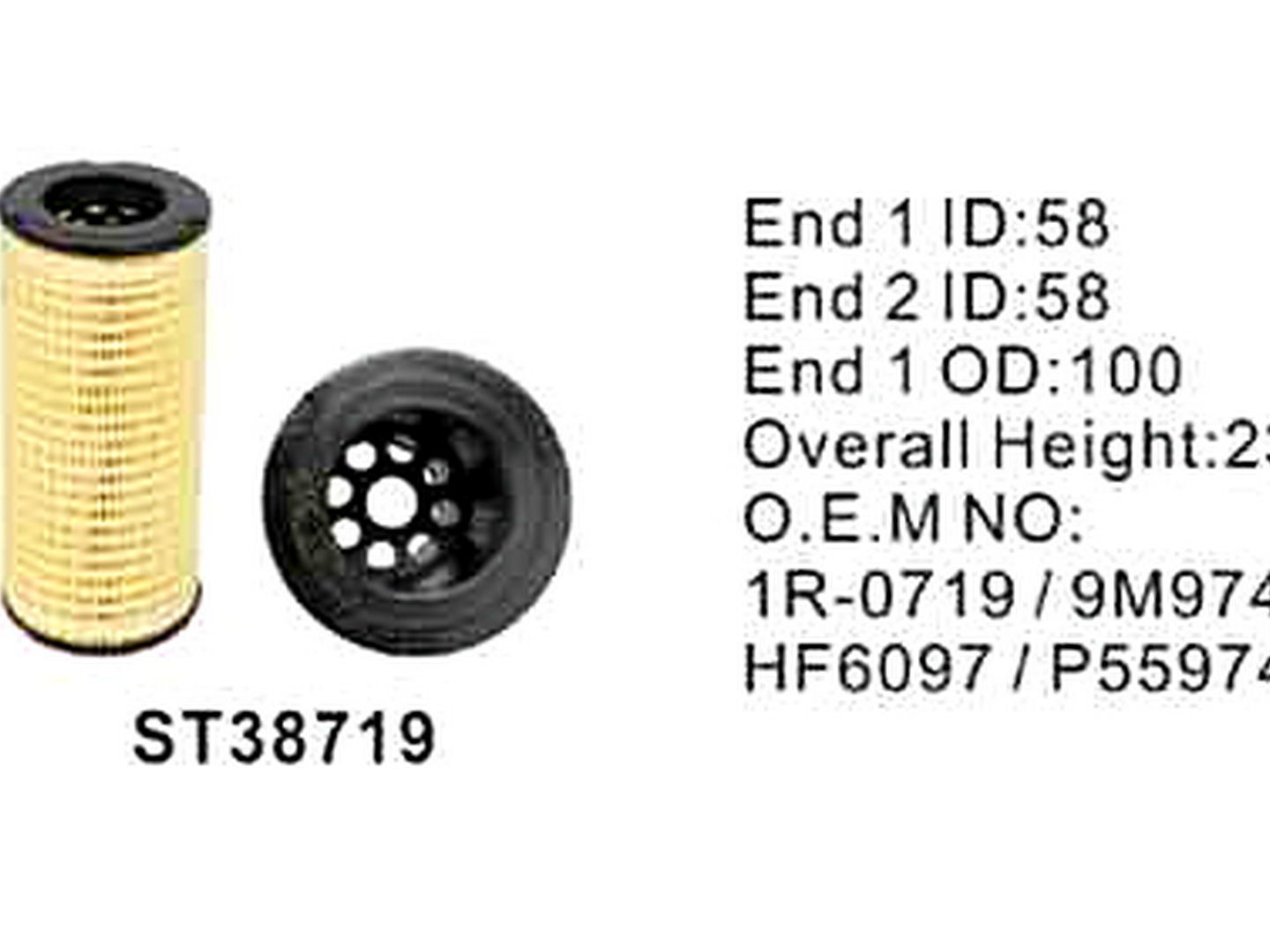 st38719 Фильтр гидравлический ST38719 STAL — изображение 1