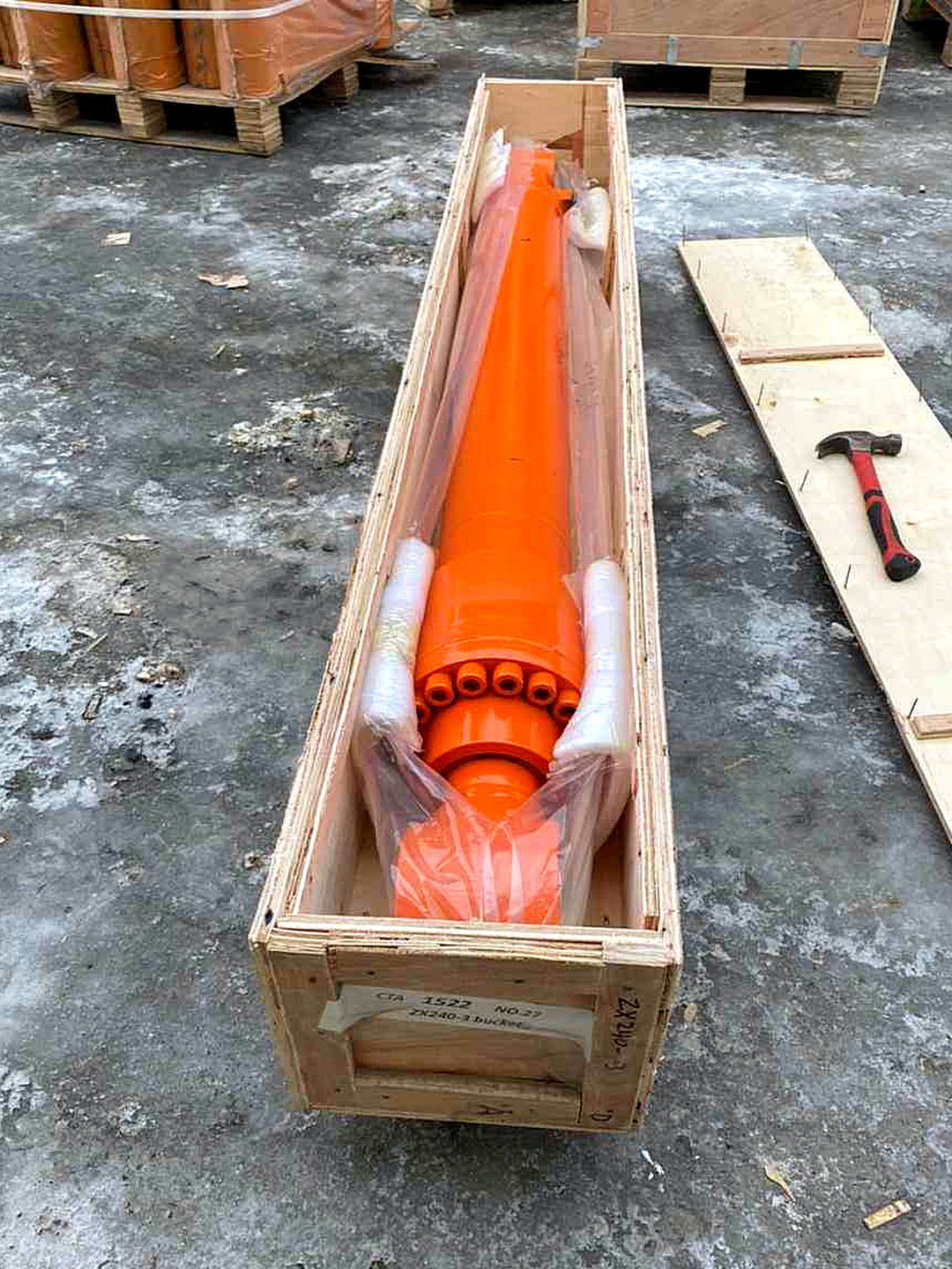 ZX240-3_Bucket Гидроцилиндр ковша S324341 ZX240-3 без трубок Shimitsu — изображение 1